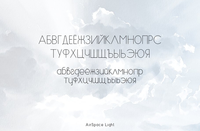 Air Space Light Font preview